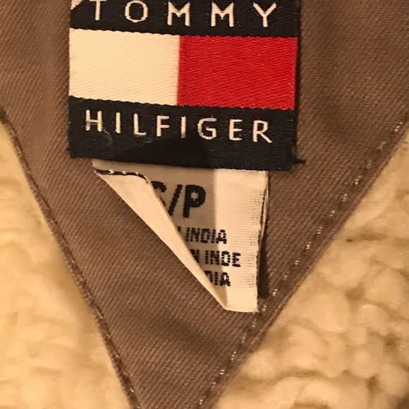 Tommy Hilfiger faux fur army khaki bomber jacket - Picture 3 of 7
